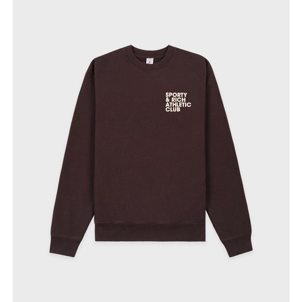 Sporty & Rich 'Exercise Often' Black Crewneck Sweatshirt Size S